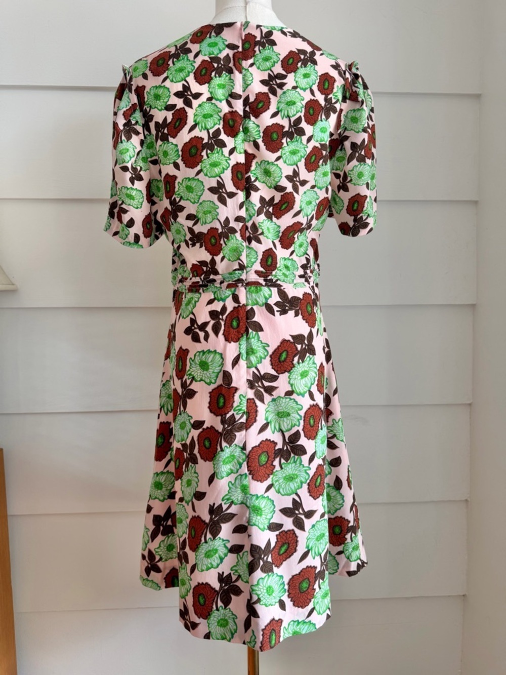 Sandro Antropique Floral Print Silk Dress size 40/ US 8 - Picture 7 of 13